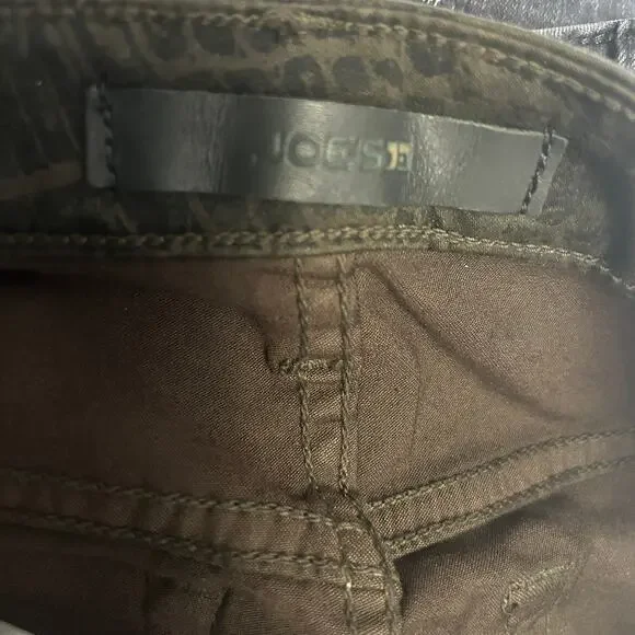 Joe's Women's Size 29 Green Brown Snake‎ Print Mid Rise Jeggings Skinny Jeans - Picture 3 of 9